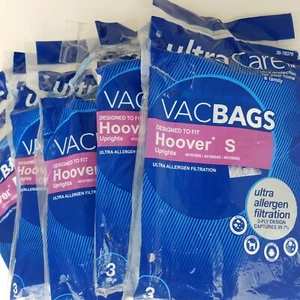 Ultra Care Vac Bags Hoover S 5 packs 3-Bags each 15 bags total UC44705 023169142 - Picture 1 of 5