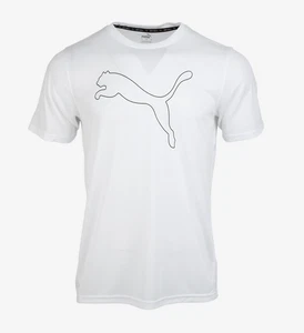 PUMA Hombres Performance Cat S/S Camisetas Correr Blanco Casual Camiseta 5203... - Imagen 1 de 4