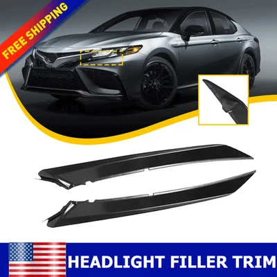 Relleno inferior moldura de faros para Toyota Camry SE XSE 2018-2021 izquierda+derecha Foto 1 de 4