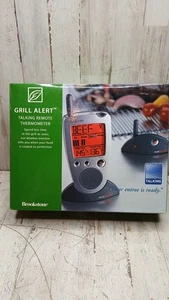 Parrilla Inalámbrica Termómetro Alerta Hablar Control Remoto Carne Acero Sonda Brookstone NUEVO - Imagen 1 de 3