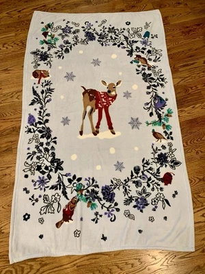 Vera Bradley Merry Mischief Snow Day Throw Blanket 80" x 48” So Soft! NWOT - Image 1 of 4