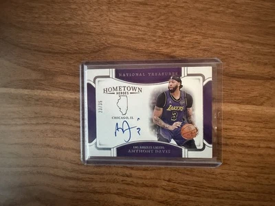 2024-25 帕尼国家宝藏故乡英雄安东尼戴维斯签名 — 第 1/2 张图片