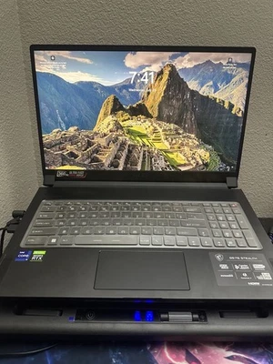 MSI GS76 Stealth 11UG i9 RTX 3070 64GB RAM 1TB SSD 17.3” 360Hz Gaming Laptop  - Image 1 of 4