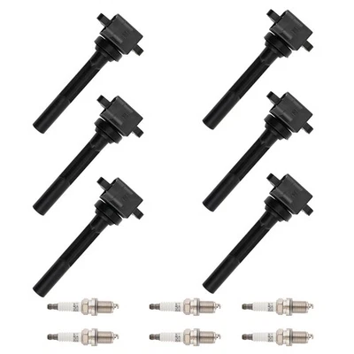 6Pcs Ignition Coils & Spark Plug For Honda Passport 3.2L V6 1998-1999 921-2038 - Image 1 of 4