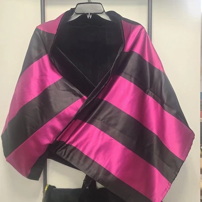 Vintage Velvet And Silk Formal Wrap - Image 1 of 4