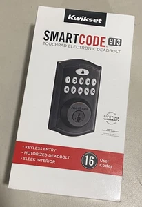 Kwikset SMARTCODE 913 Touchpad Electronic Deadbolt - Venetian Bronze - OPEN BOX - Picture 1 of 8