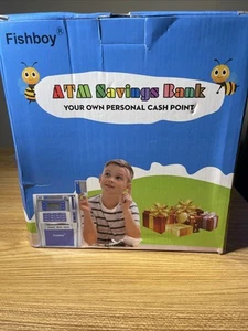 Fishboy Talking ATM Piggy Bank for Childrens with Dual Debit Cards Open Box - Picture 1 of 6