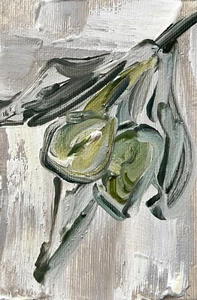 Olive Mini Canvas Oil Painting – Elegant Decor for Tuscan-Inspired Kitchen 4x6” - Picture 1 of 2