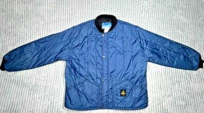 Refrigiwear Lightweight Cooler Workwear Fiberfill Insulated Jacket Mens 2XL Blue - Image 1 of 4