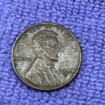 1944 S WHEAT PENNY Errors On The Word LIBERTY Filled ( B ) Partial Rolled Rim - Image 1 of 4