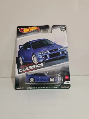 Hot Wheels 2021 MODERN CLASSICS - MITSUBISHI LANCER EVOLUTION VI [BLUE]  - Image 1 of 4