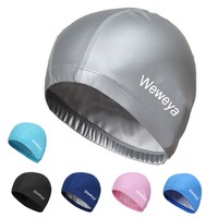 6 Colors Swim Caps Silicone Swimming Cap Pool Hats Unisex New Fast Dry