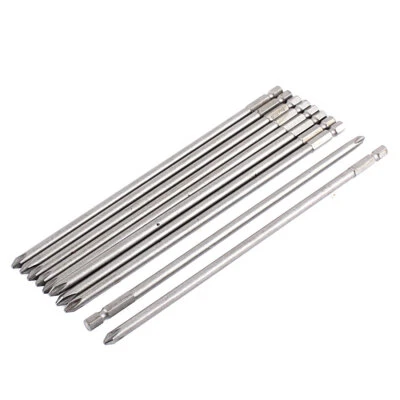 10 peças 8 polegadas PH2 ponta magnética Phillips chave de fenda ferramenta - Imagem 1 de 4