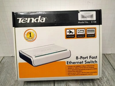 Tenda SG108 8-Ports fast Ethernet Desktop Switch - Image 1 of 3