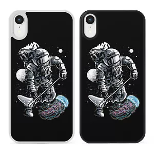 Custodia telefono ASTRONAUTA & MEDUSE per iPhone Samsung Space Galaxy Moon Nasa - Foto 1 di 5