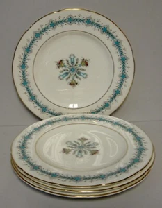 Coalport GINEVRA (A FORMA DI ATENA) Piccoli Piatti Insalata AQUA SET DI ALTRI QUATTRO QUI - Foto 1 di 3