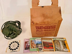 Viewmaster Junior Projektor Bakelit funktionstüchtig mit Box und 21 View-Master Rollen - Bild 1 von 12