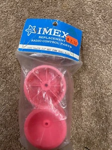 Vtg RC Hot Pink Rims For Rear Wheels Imex 8591 Tamiya 2” Falcon Stryker FX10 - Picture 1 of 5