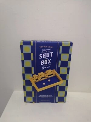 Wooden Games Shut the Box Game Set Wooden Board Dice Toy Family Game Fun - Image 1 of 4