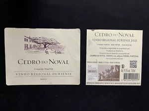 Flaschenetikett Rotwein Portugal Cedro Do Noval Baum Bäume Haus Duriense #495 - Bild 1 von 3