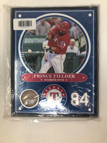 Steiner Sports MLB Texas Rangers Prince Fielder Plaque with Game Used Dirt fr Cover