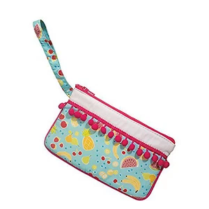 Douglas Fun Fruit Wristlet with Tiny Pom Poms for Girls , 7" x 4.5" - Picture 1 of 1