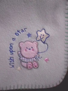 Just Born Green Bear Wish Upon A Star Baby Blanket Bear - Picture 1 of 2