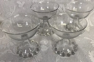 Imperial Glass Candlewick Sherbert - Champagne Glasses Set of 4 - Picture 1 of 5