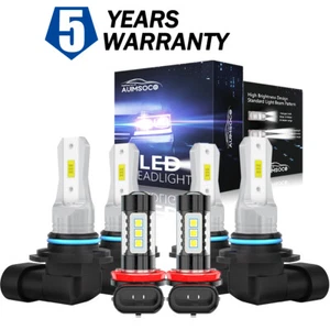 For Toyota Corolla 2009-2014 2015 2016 LED Headlight High Low Fog Light Bulbs 6x - Foto 1 di 14