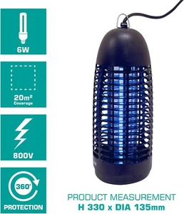 Mückenvernichter Fliegen Schädling Bug Zapper Fänger Falle LED Lampe Elektrisch Insektenvernichter - Bild 1 von 7