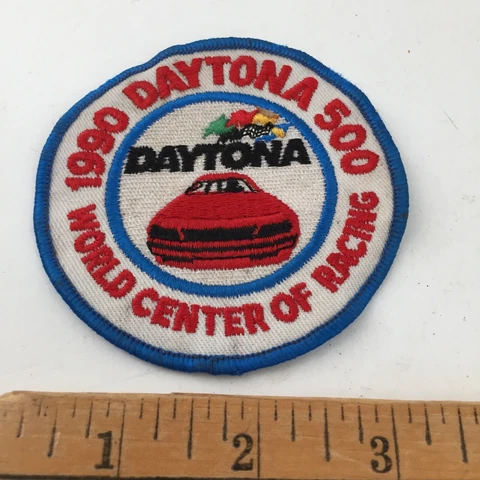 Vintage 1990 Daytona 500 patch embroidered jacket hat  - Darrell Waltrip Cover