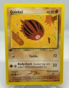 Swinub Quiekel 1. Edition Deutsch Vintage Pokémon 57/64 Neo Revelation Set (A) - Bild 1 von 2