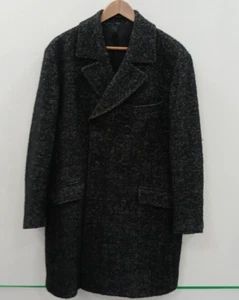 Massimo Dutti Grey Overcoat Wool Blend Size 42 Menswear Outerwear Winter - Picture 1 of 9