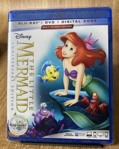 The Little Mermaid (Anniversary Edition) (Blu-ray/DVD NEW - Picture 1 of 2