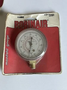 Robinair Manifold Replacement Gauge P/N 11693 NIP Free Shipping USA Free Ship US - Picture 1 of 5
