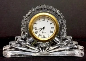Reloj de cuarzo de mesa de escritorio MOVT Japón en estuche de cristal Taiwán necesita una batería nueva - Imagen 1 de 7