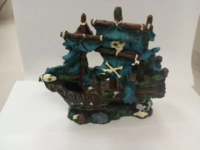 Barco pirata hundido decoración acuario pecera  Foto 1 de 4