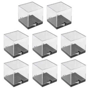 8 Pcs Square Transparent Plastic Box for Stone Specimen Container - Picture 1 of 12