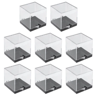 8 Pcs Square Transparent Plastic Box for Stone Specimen Container - Image 1 of 4