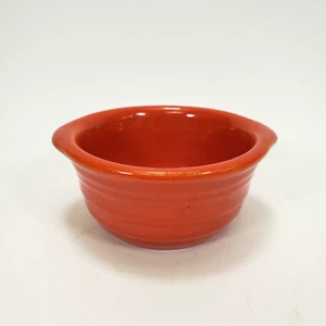 Vintage Bauer Rust Orange Ringware Custard 4.5" Cup Tab Handles - Picture 1 of 5