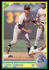 1990 Score #6 Ozzie Guillen Chicago White Sox Baseball Card