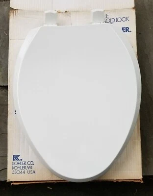 Asiento de inodoro alargado Kohler Triko OEM - 4752-0 - BLANCO - descontinuado Foto 1 de 4