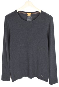 HUGO BOSS Crew Neck Orange Sweaters for 