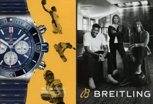 BREITLING WATCH MAGAZINE promo ad #68  GIANNIS ANTETOKOUNMPO NBA 2 PGS 2023 - Picture 1 of 2