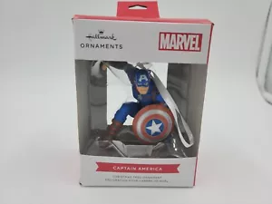 Hallmark Marvel Red Box Christmas Tree Ornament Marvel CAPTAIN AMERICA - NEW - Picture 1 of 4