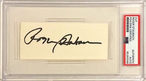 Roger Staubach Dallas Cowboys NFL Signed 2x4 Index Card Cut PSA/DNA - Picture 1 of 1