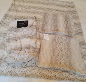 LOTE de 4 piezas de piel sintética de leopardo de las nieves Nicole Miller & Artelier Marlo Lorenz - Imagen 1 de 12