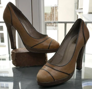 Ungetragene elegante Leder Pumps 39 - Bild 1 von 9