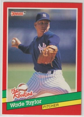 1991 Donruss The Rookies - WADE TAYLOR - RC #34 - New York Yankees (A) - Image 1 of 2