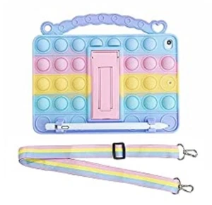 Pop Fidget Toys Push It Bubble Case For iPad  (9.7Inch) Inch Hand Strap - Picture 1 of 3